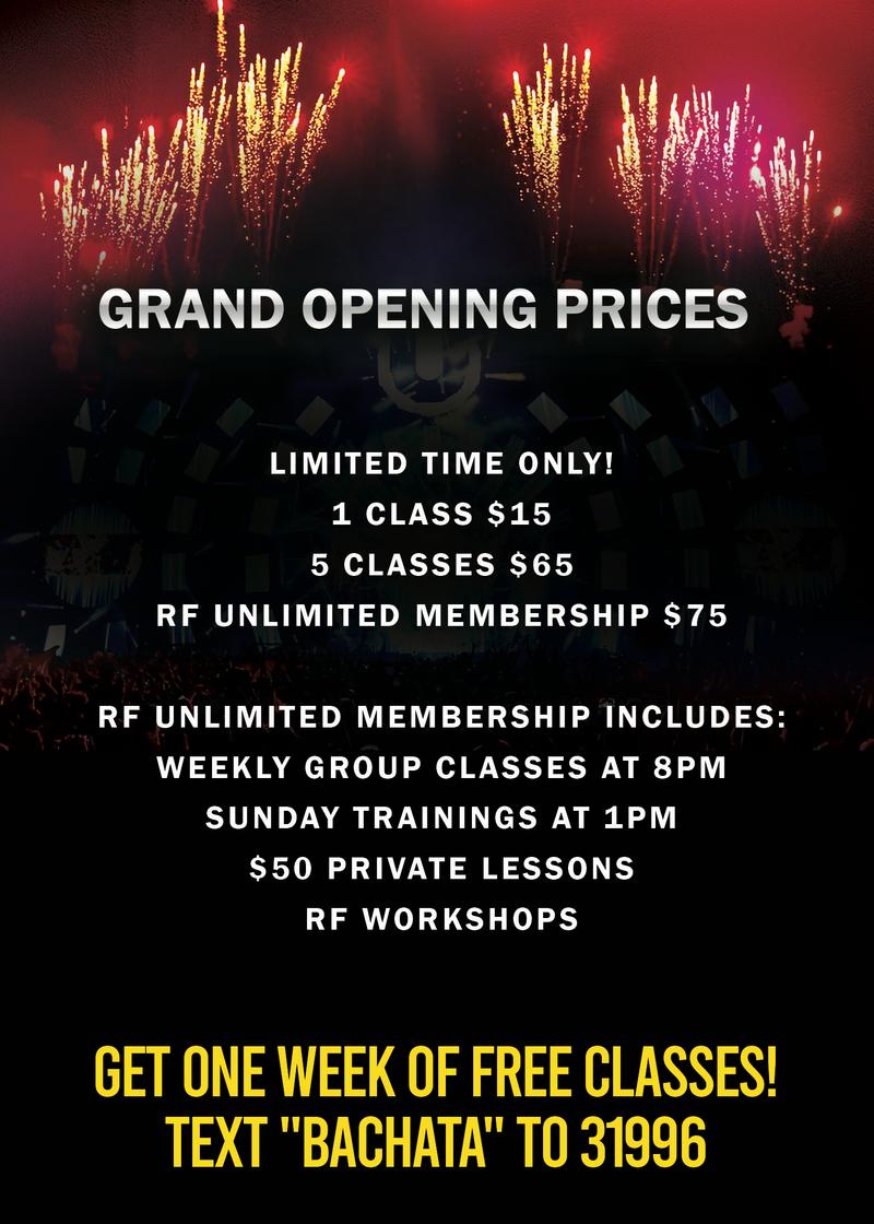 Join us for the grand opening of the new RF dance studio!