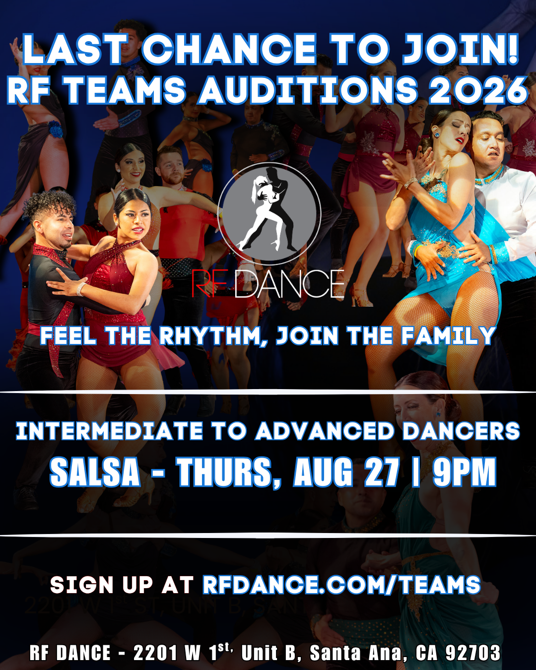 Últimas audiciones de Bachata para los Equipos RF
