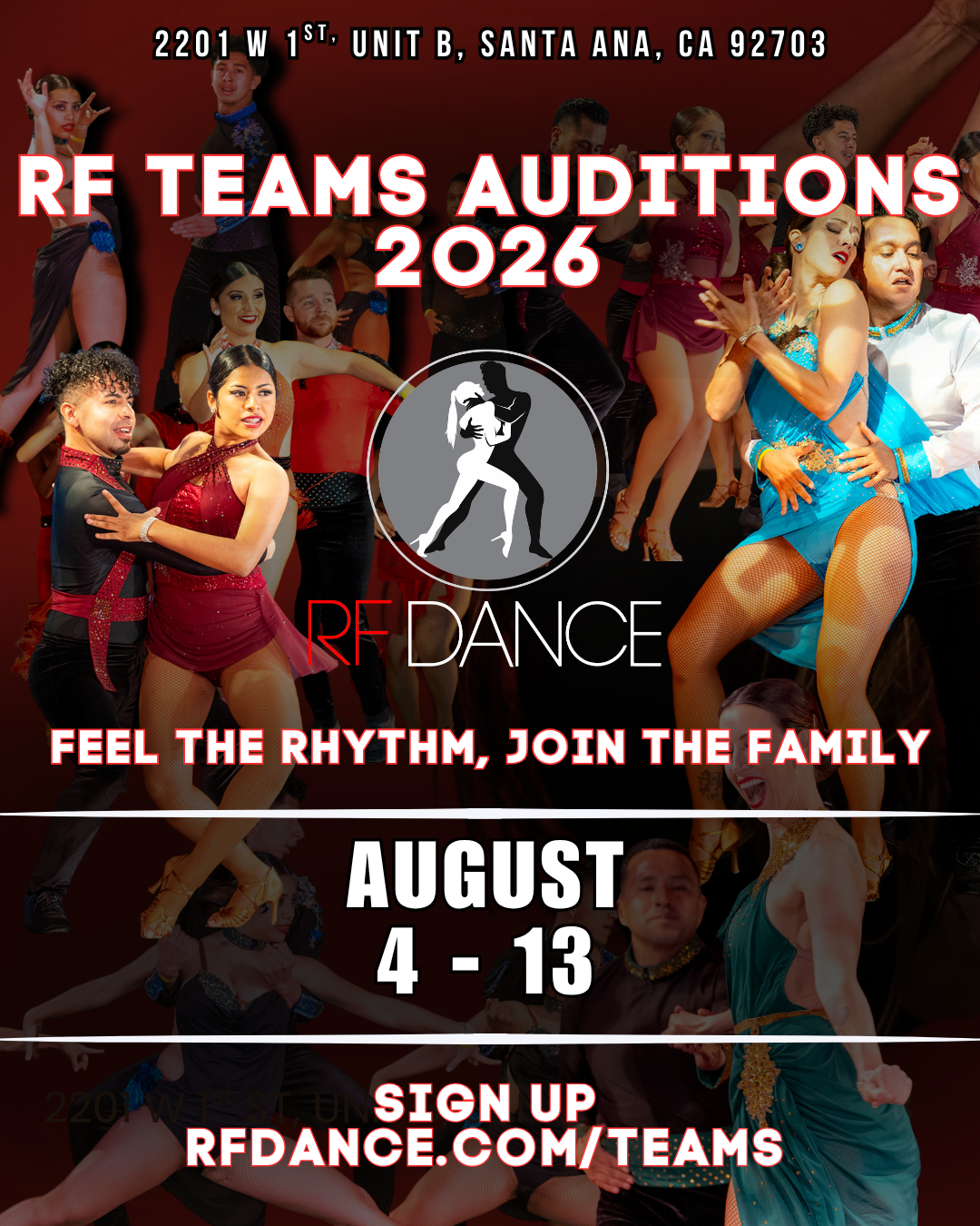 RF Team Auditions Aug 4-13